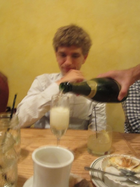 Ben bought us champagne!