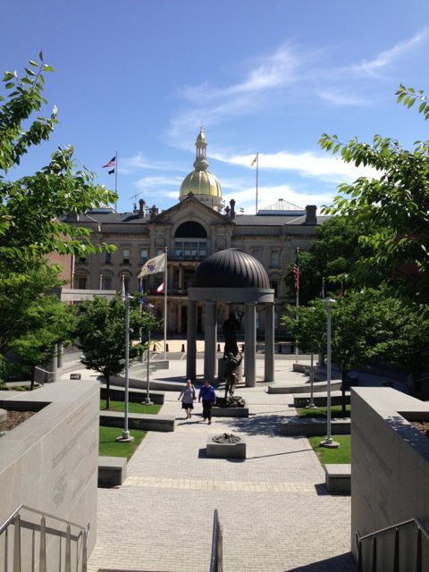 New Jersey state capitol, wedding victory tour