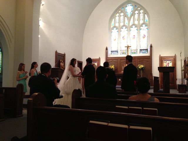 St. Denis Catholic Church wedding