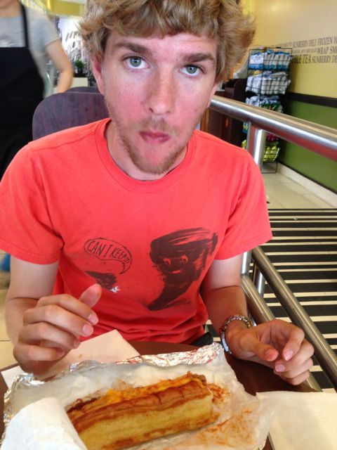 Harrison with deputy dawg