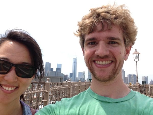 on the Brooklyn Bridge