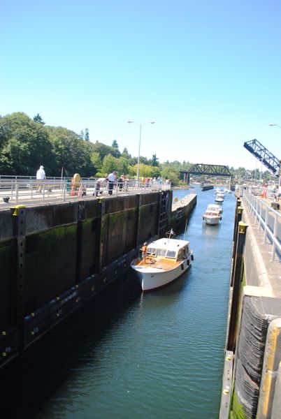 Chittenden Locks, boats