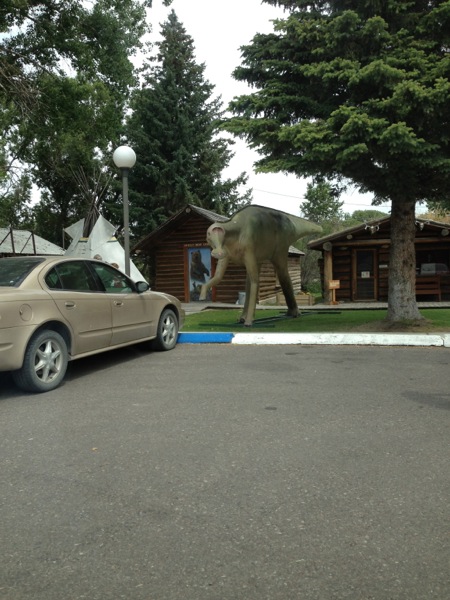 Dinosaur Statue, Choteau