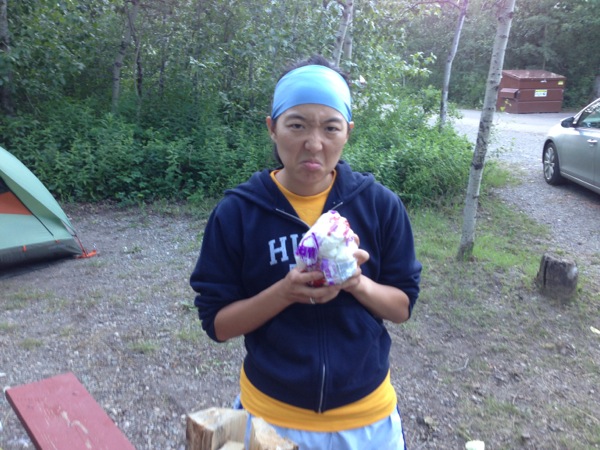 Marshmallows melted in bag