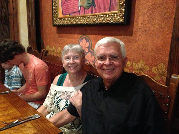 Vera & Richard at dinner