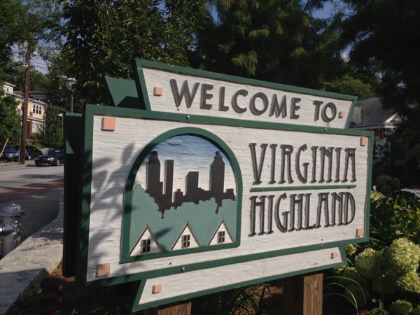 Virginia Highland sign